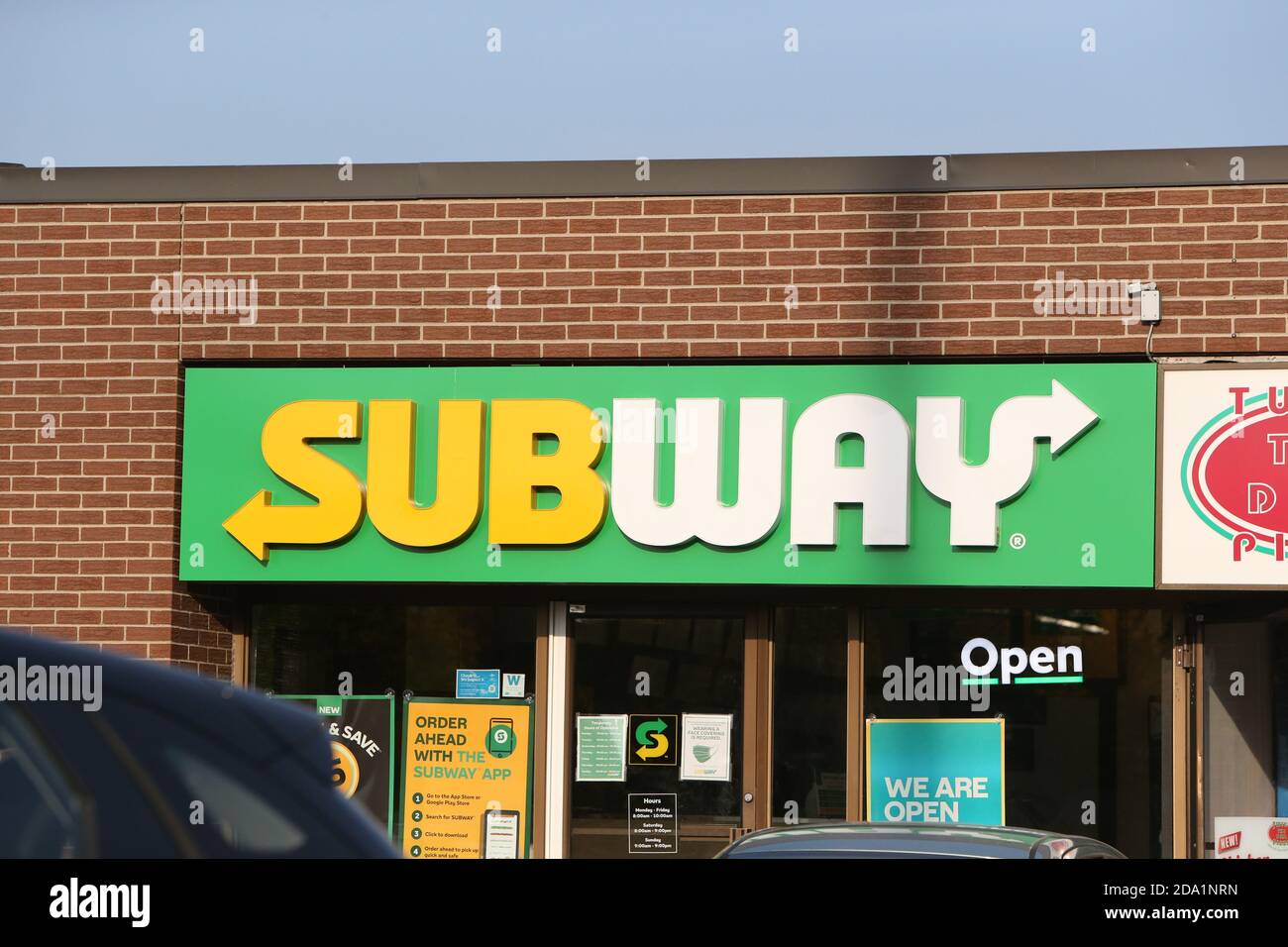 Subway Sign. London Ontario Canada Luke Durda/Alamy Stock Photo