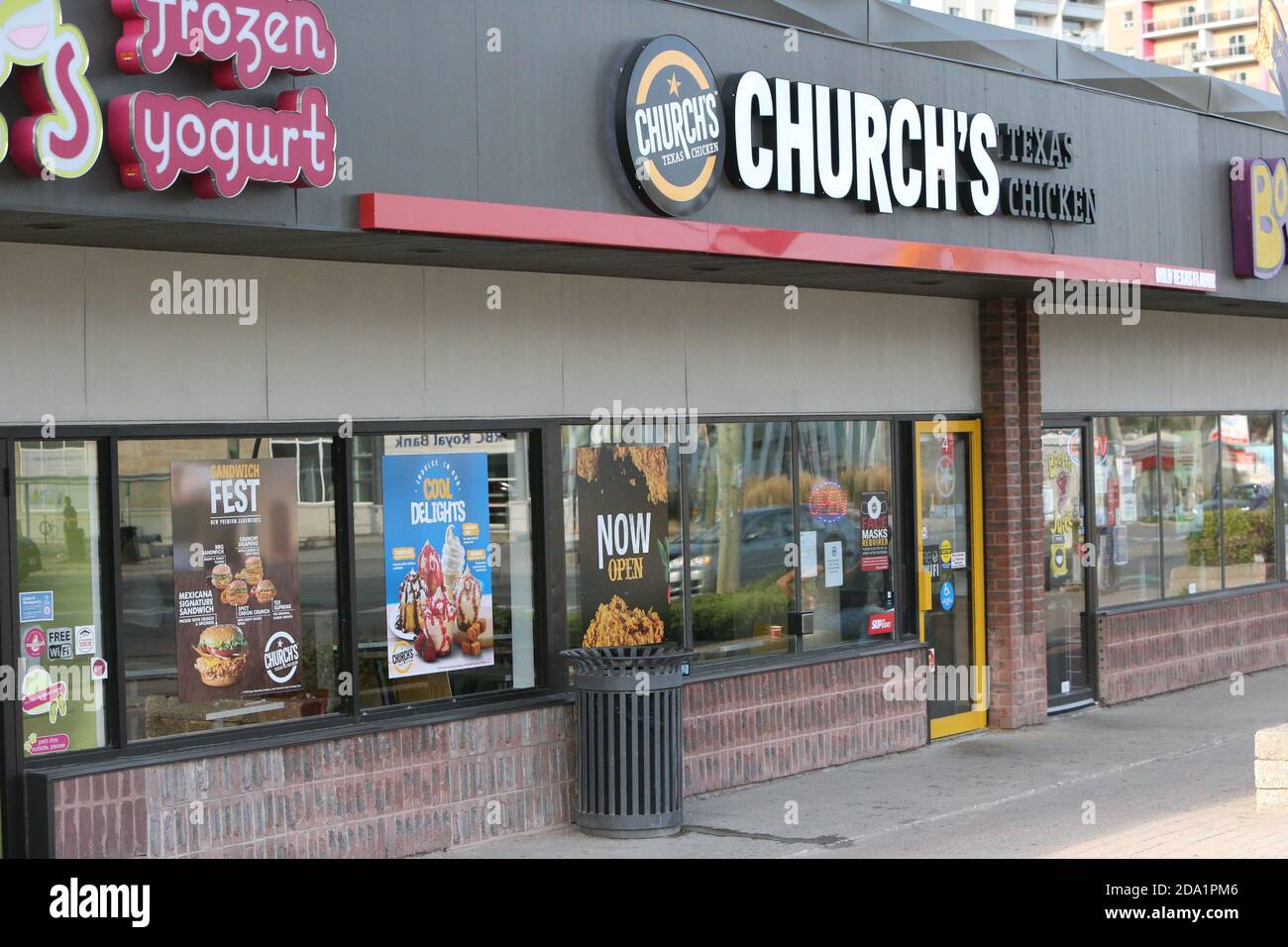 Church's Texas Chicken. 247 King St N Waterloo Ontario Canada. Luke Durda/Alamy Stock Photo