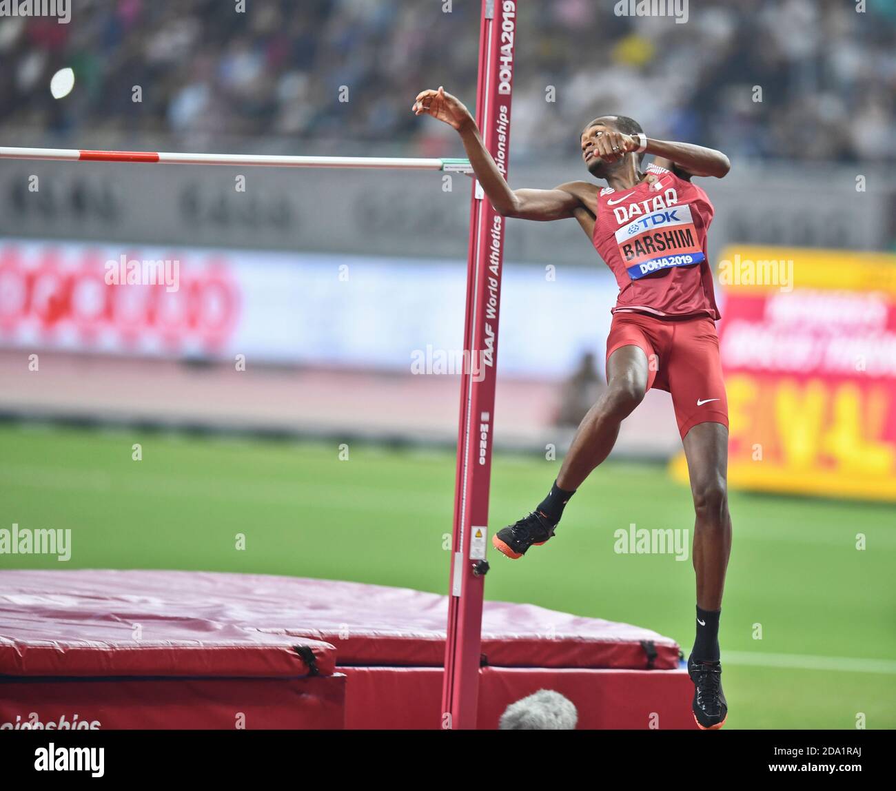 Mutaz Barshim (Qatar). High Jump Gold Medal. IAAF World Athletics 