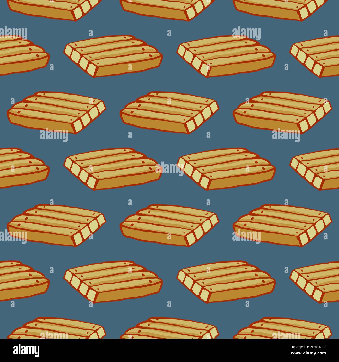 Wooden board , seamless pattern on a grey background. Stock Vector
