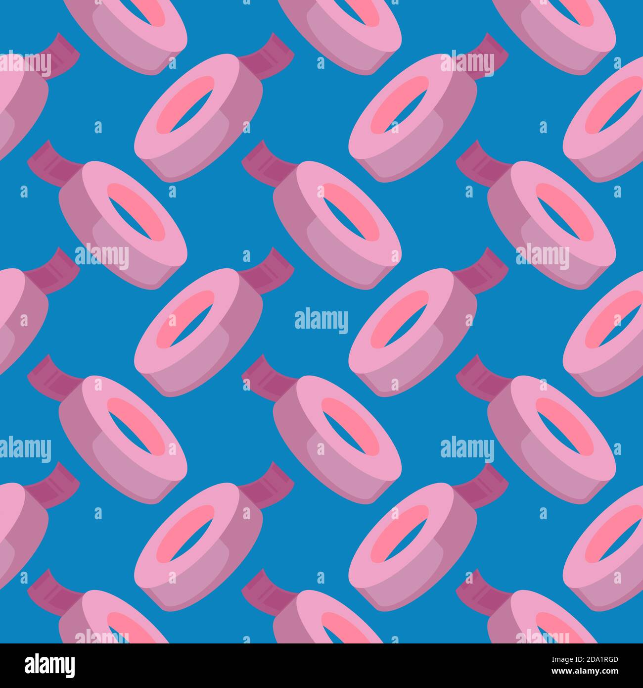 Scotch tape , seamless pattern on a blue background. Stock Vector
