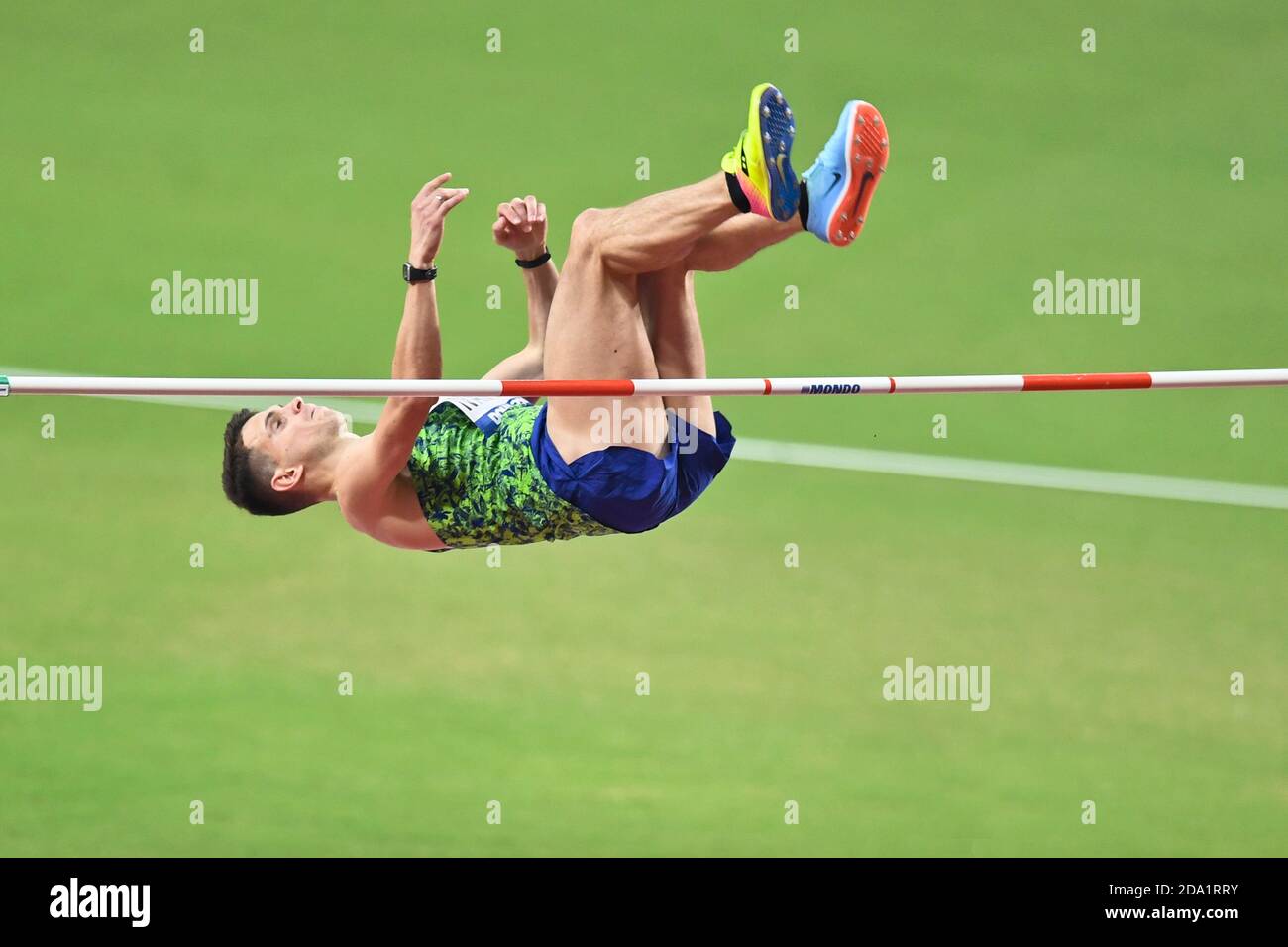 Ilya Ivanyuk (Russia). High Jump Bronze Medal. IAAF World Athletics Championships, Doha 2019 Stock Photo