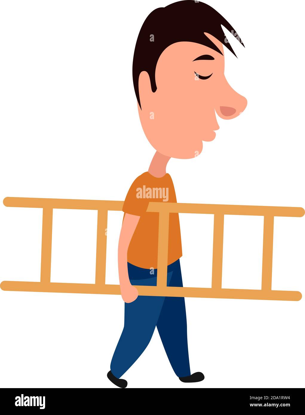 Child climbing step Stock Vector Images - Alamy