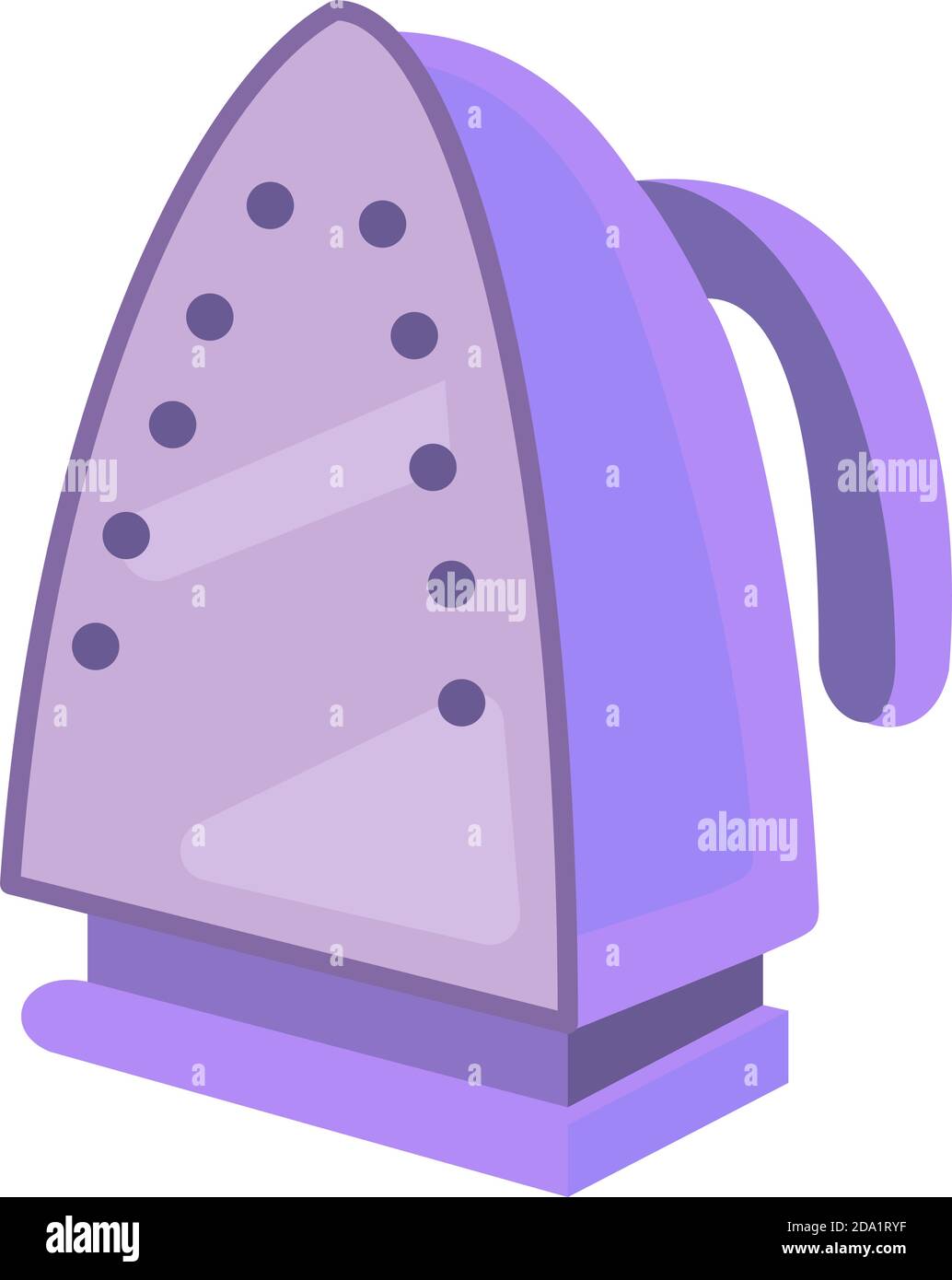 Purple flatiron, illustration, vector on white background Stock Vector ...