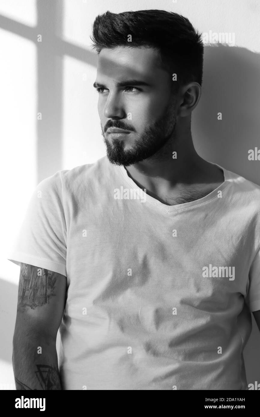 Handsome designer Black and White Stock Photos & Images - Alamy