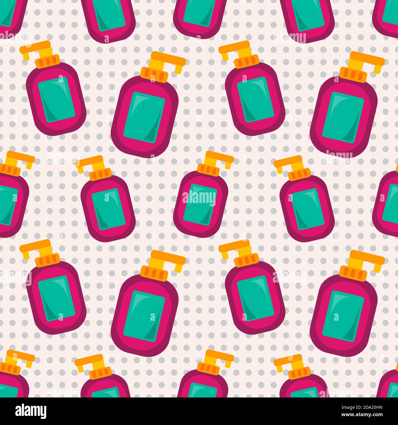 hand sanitizer bottle seamless pattern vector illustration Stock Vector