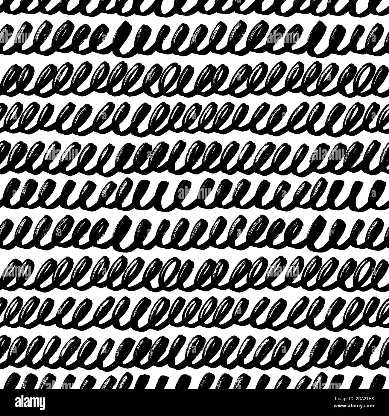 Hand drawn wavy lines vector seamless pattern Stock Vector Image & Art ...