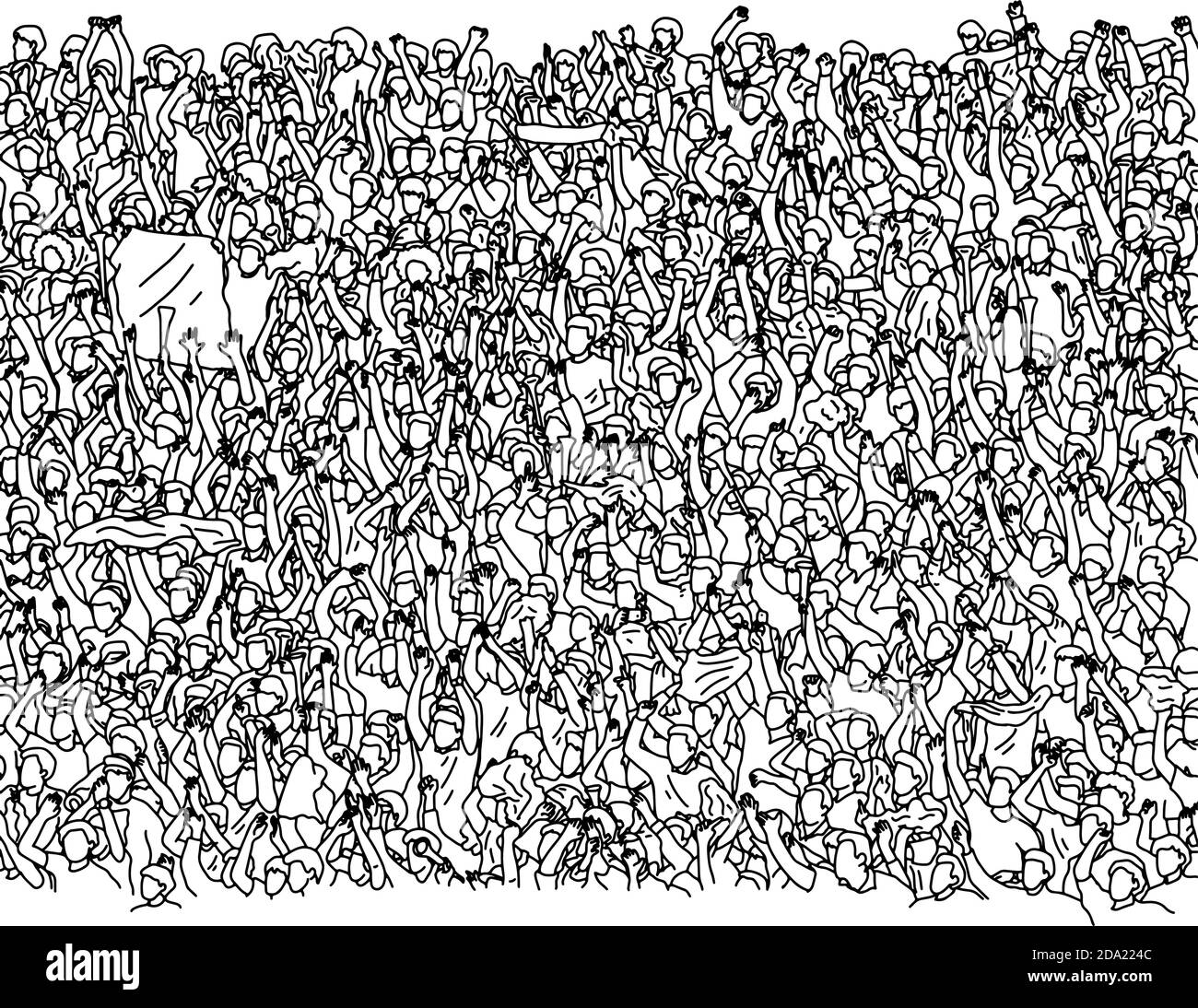 people on stadium background vector Stock Vector