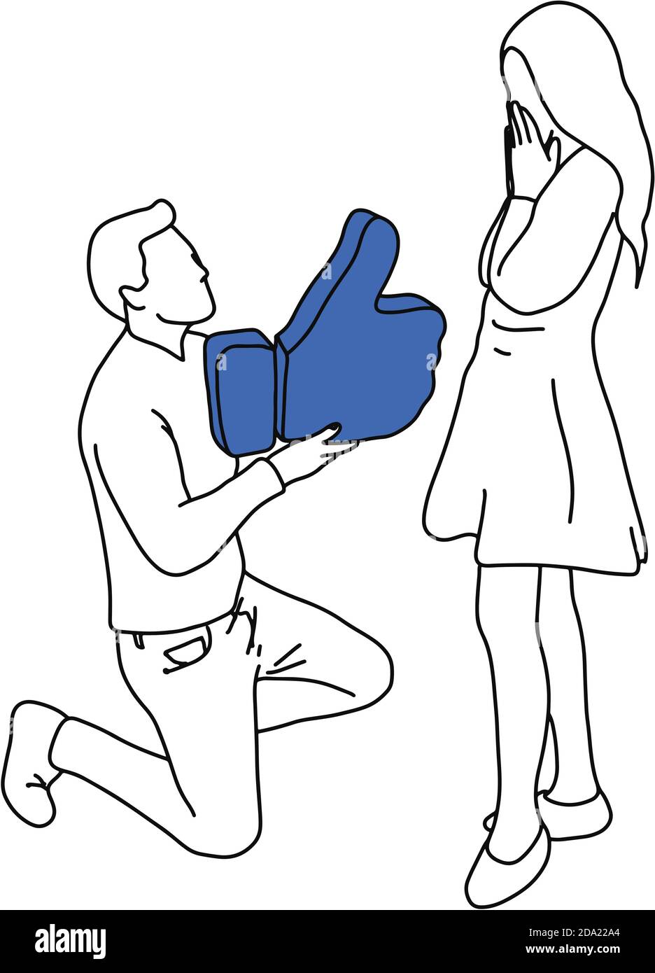 Continuous One Line Man Makes A Marriage Proposal To A Woman Royalty Free  SVG, Cliparts, Vectors, and Stock Illustration. Image 122046782.