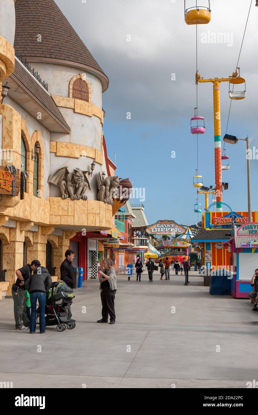 Santa Cruz Beach Boardwalk Stock Photo Alamy