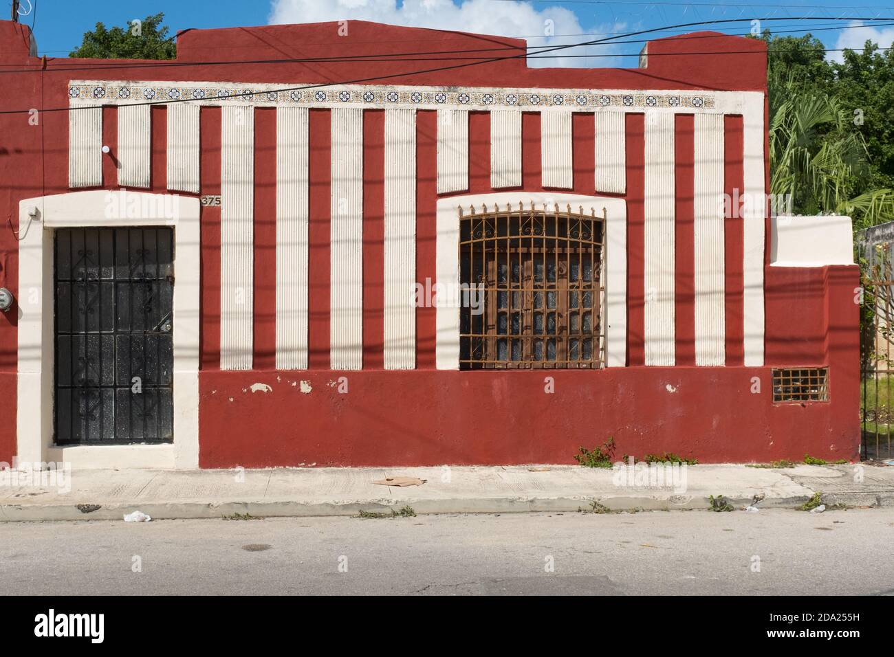 House, historical center, Merida Mexico Stock Photo