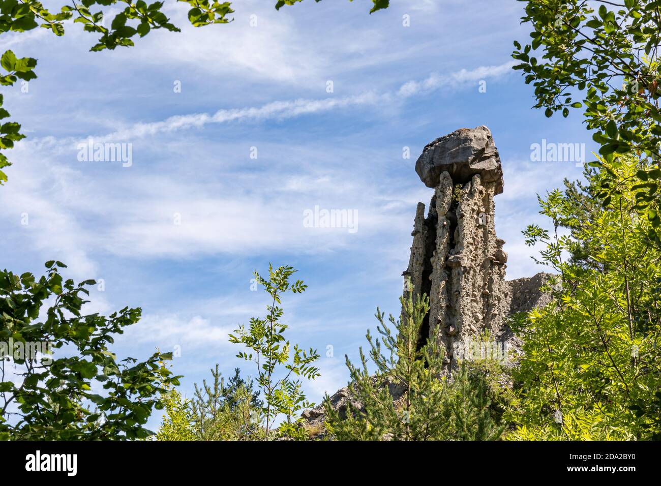 Lake SerrePoncon, Alps, France The 'Demoiselles coiffees' of Pontis — free download