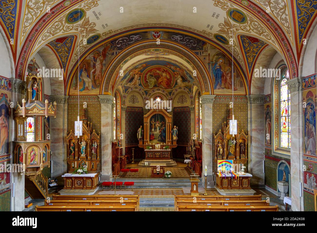 Cathed Interior of a cathedral in Austria Stock Photo - Alamy