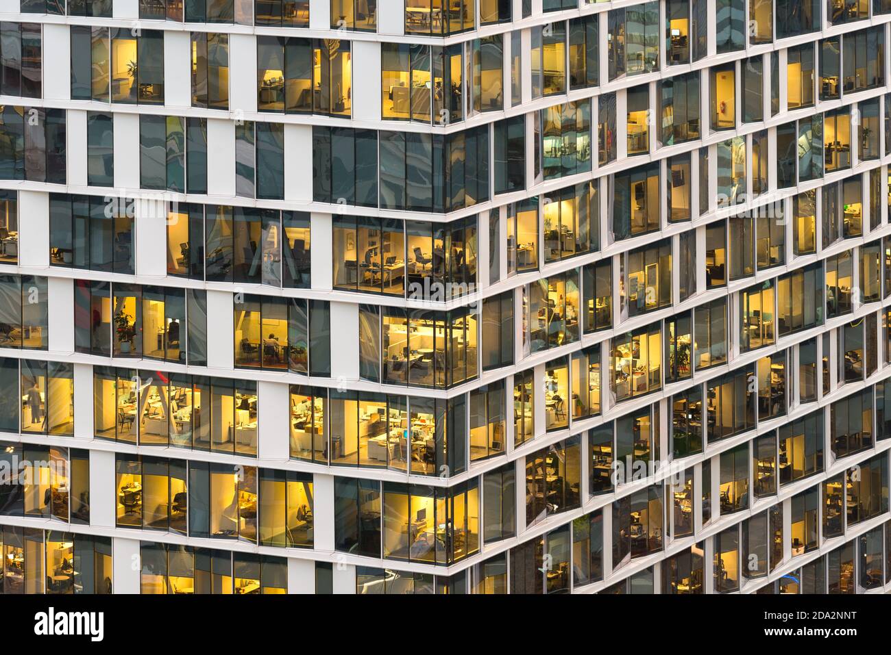 Facade of an office building in Santiago de Chile Stock Photo