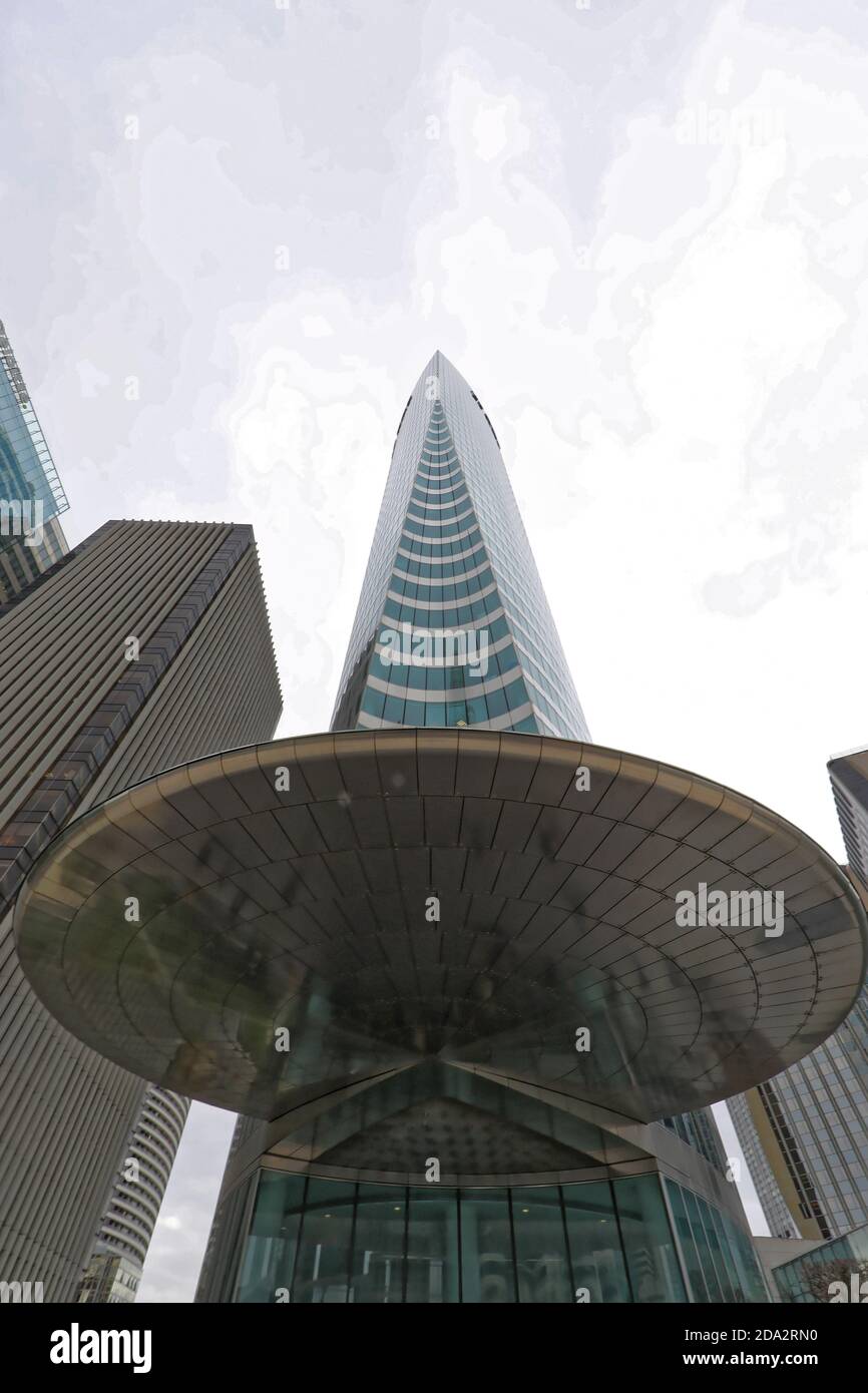 Paris La Defense, France - Business buildings Stock Photo