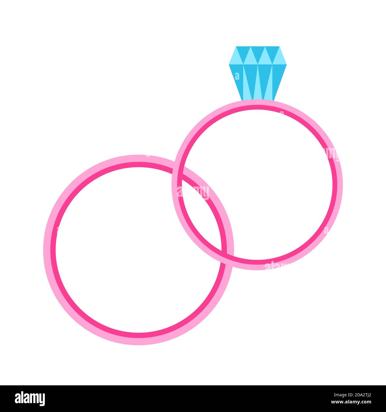 Illustration of wedding rings Stock Vector Image & Art Alamy