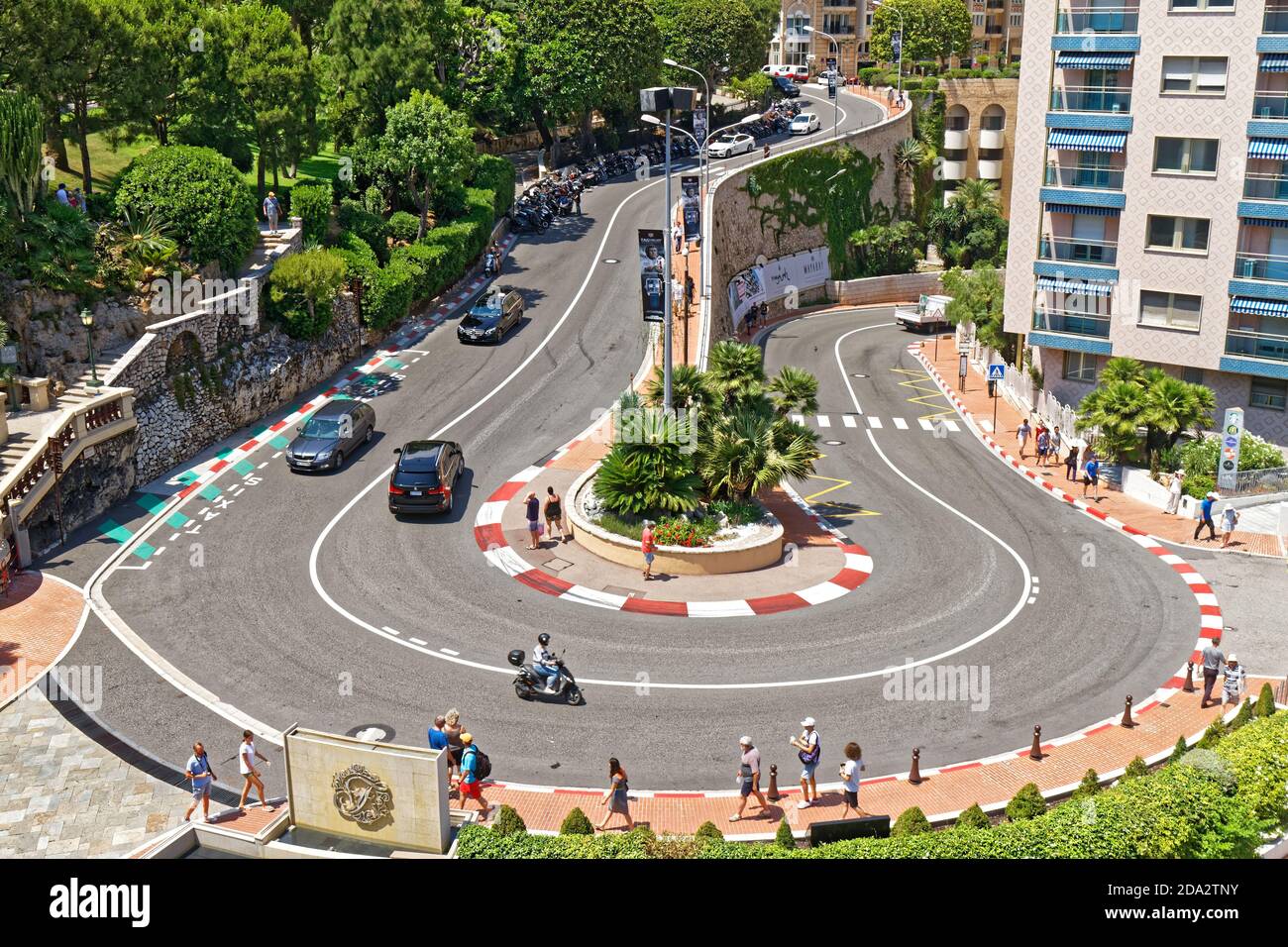 05-JUL-2018 - Monaco - The Loews turn of Monaco Grandprix open to normal traffic Stock Photo