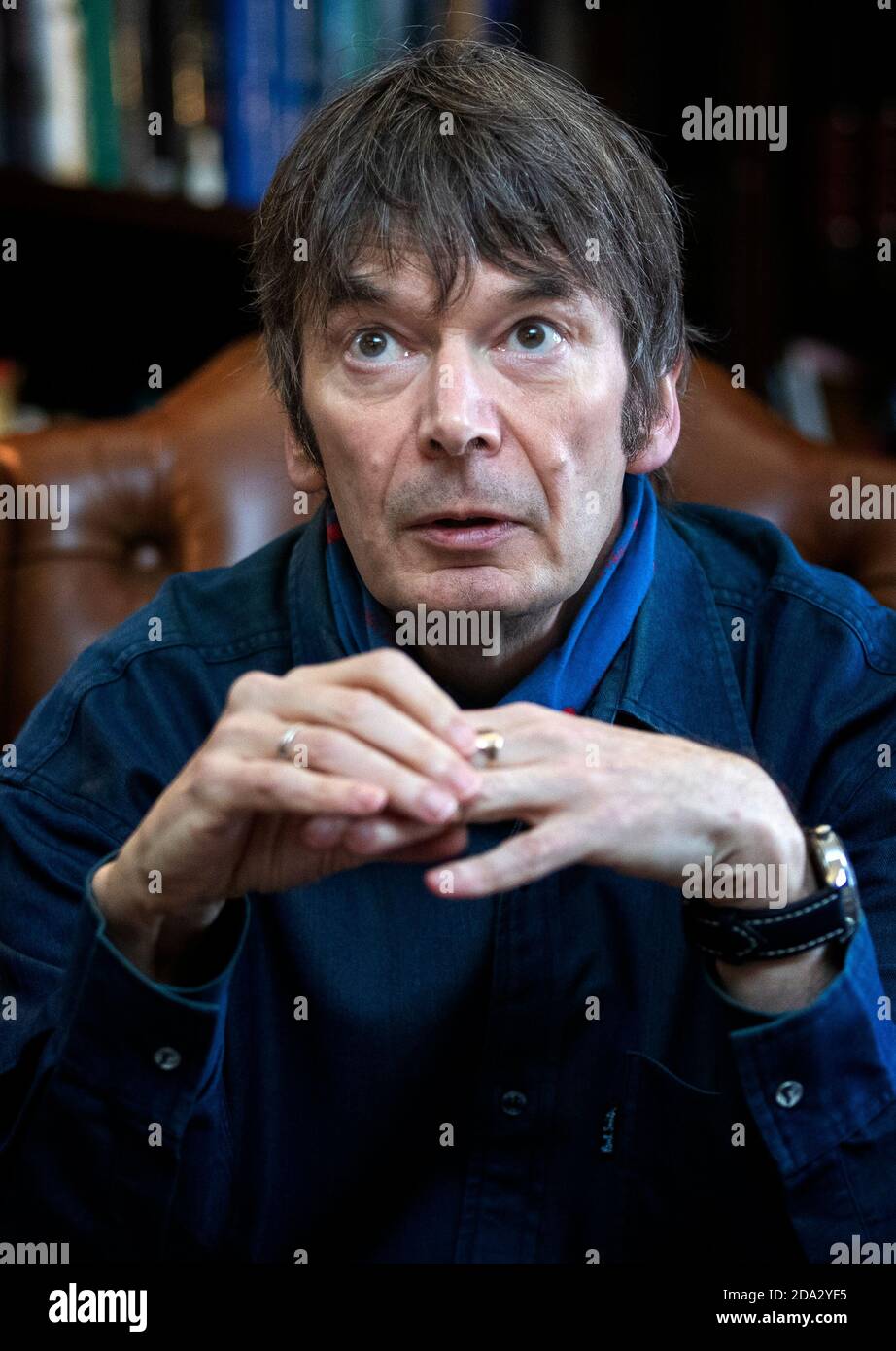 Author Ian Rankin attends the launch of Literary Lunches at The Royal Scots Club, Edinburgh, announcing the first in the series of lunches which will feature Scottish crime authors Rankin, Lin Anderson and Lesley Kelly, and be chaired by Jackie McGlone. Stock Photo