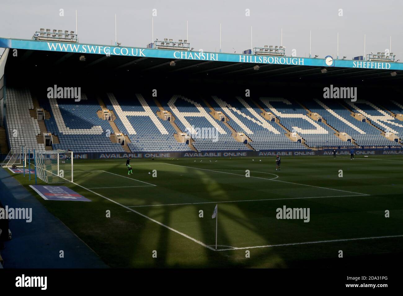 A general view of Hillsborough football Stadium before the Sky Bet ...