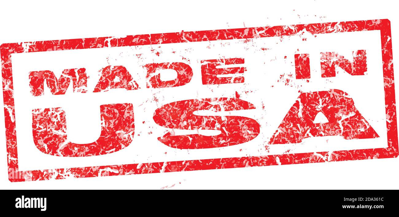Made in USA grunge rubber stamp on white background, vector