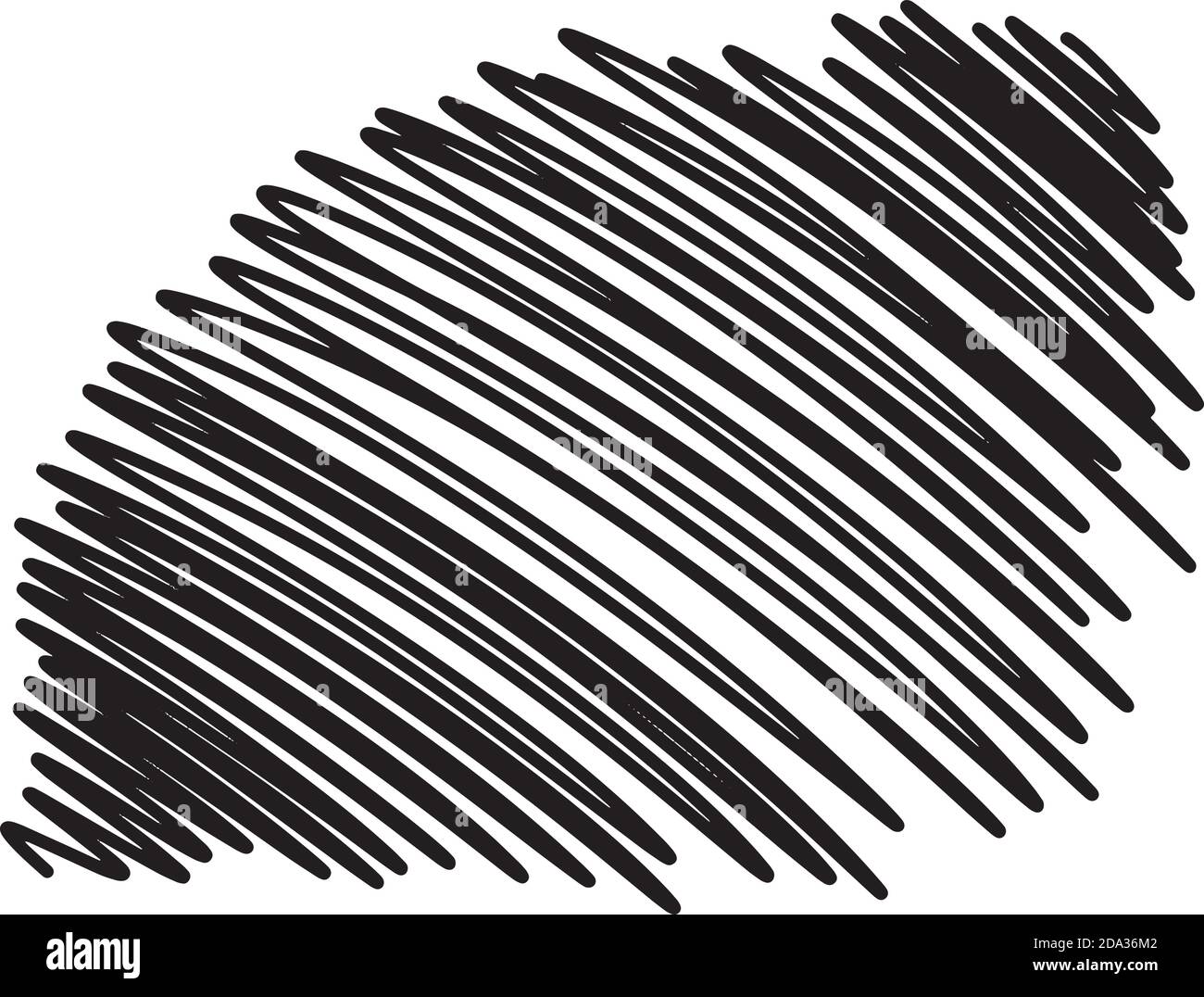 illustration vector hand drawn doodles of scribble smears lines ...