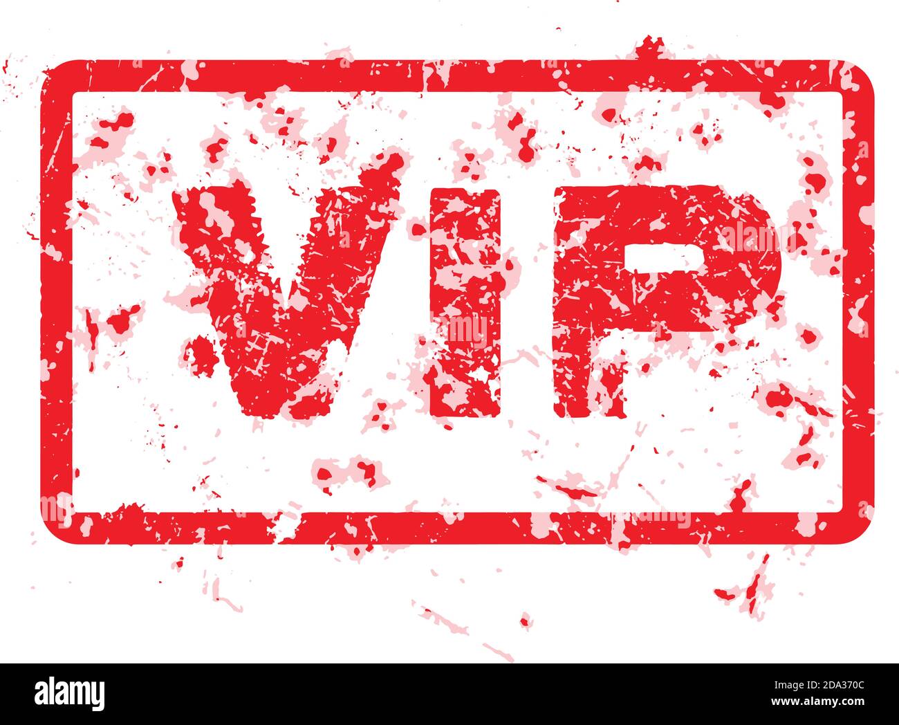 word VIP red grunge stamp isolated on white background Stock Vector ...