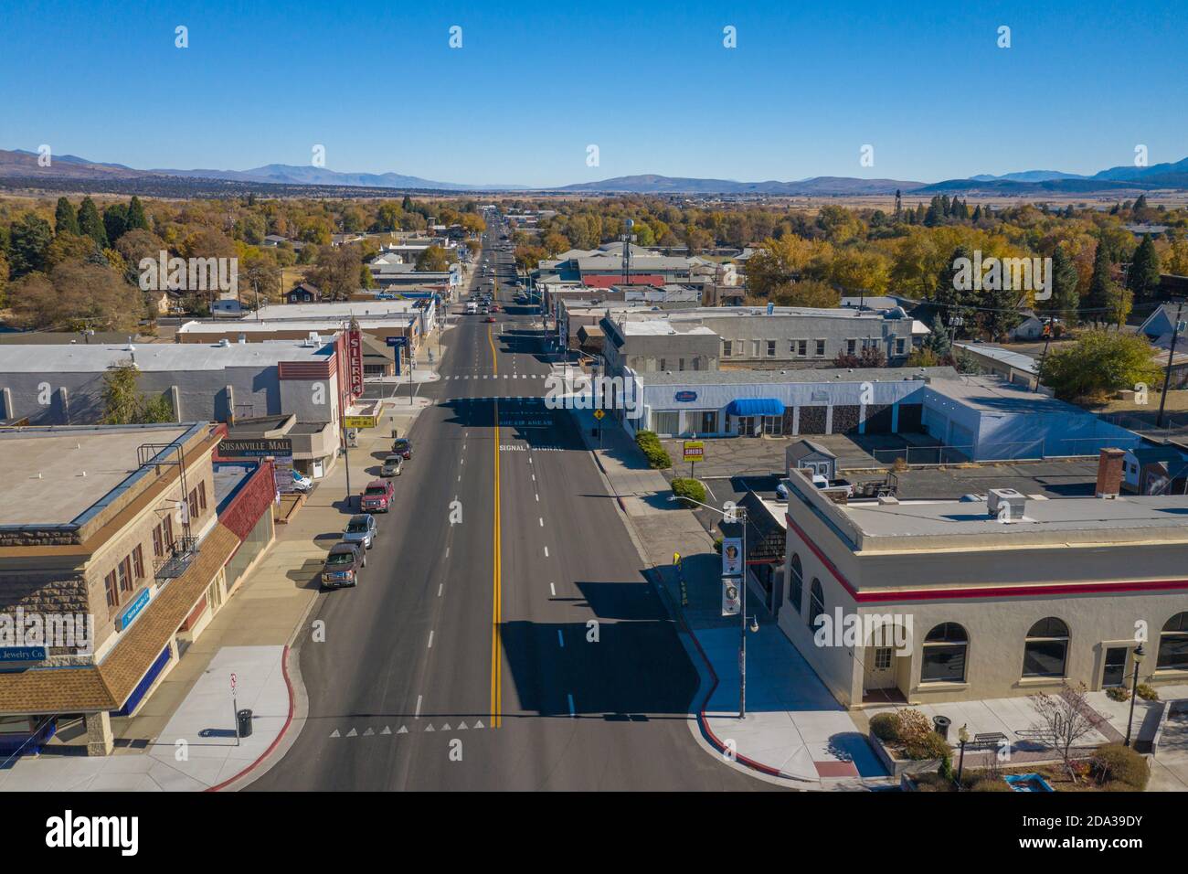 SUSANVILLE, CALIFORN, UNITED STATES - Nov 04, 2020: A quaint view down