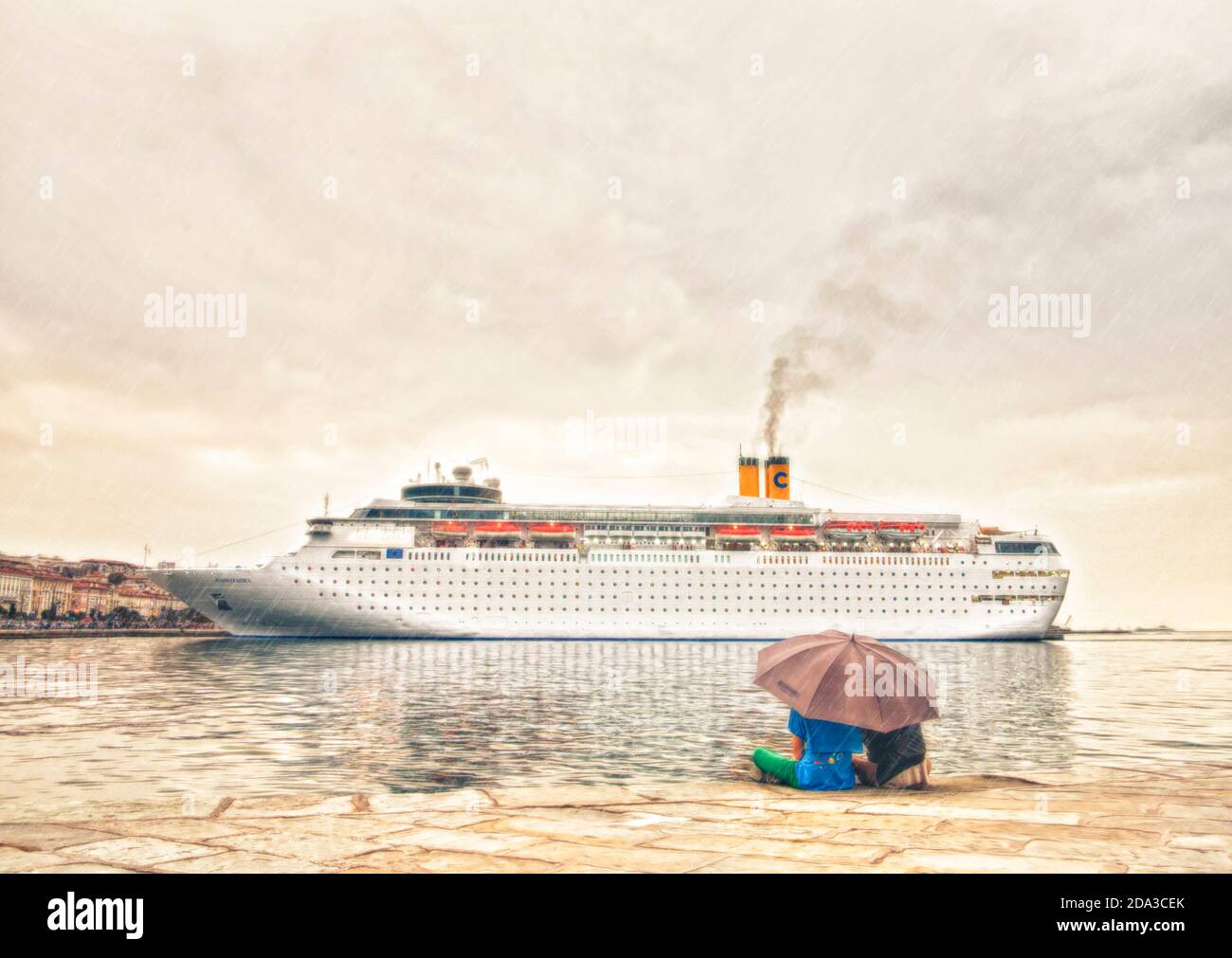 Costa cruise ship logo hi-res stock photography and images - Alamy