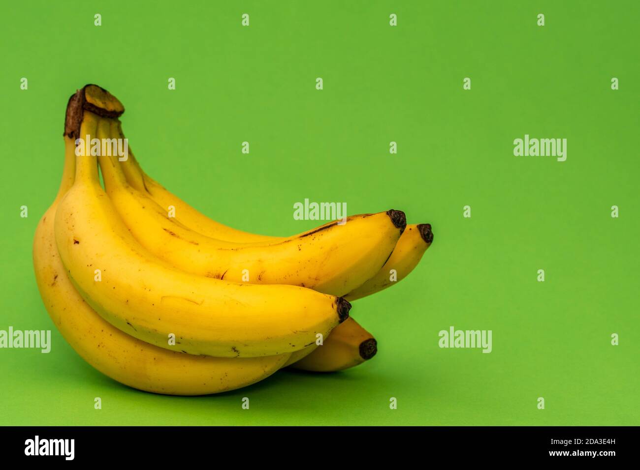 Ripe yellow bananas, which are a great source of magnesium, vitamin B6