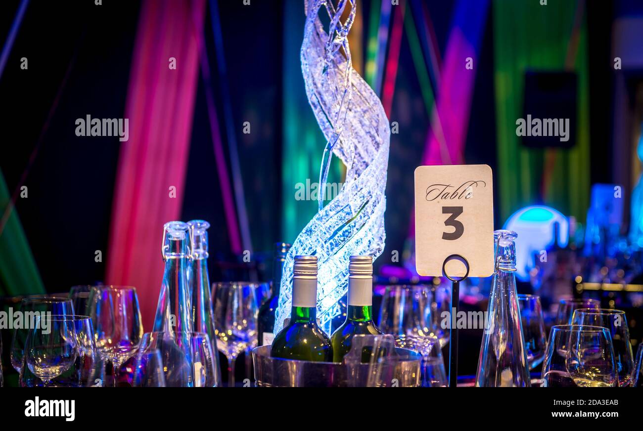 Table Party Events Table Numbers Numbered table at a celebratory event Stock Photo - Alamy