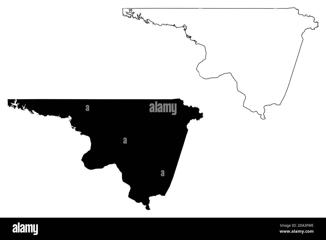 Northampton County, North Carolina State (U.S. county, United States of America, USA, U.S., US) map vector illustration, scribble sketch Northampton m Stock Vector