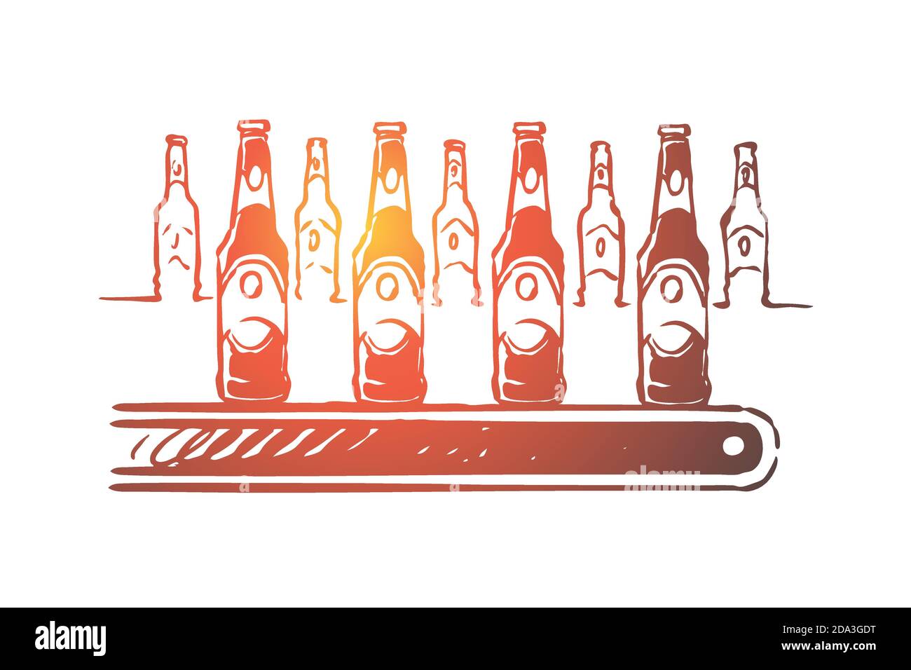 Alcohol factory, lager manufacturing process, bottling ale