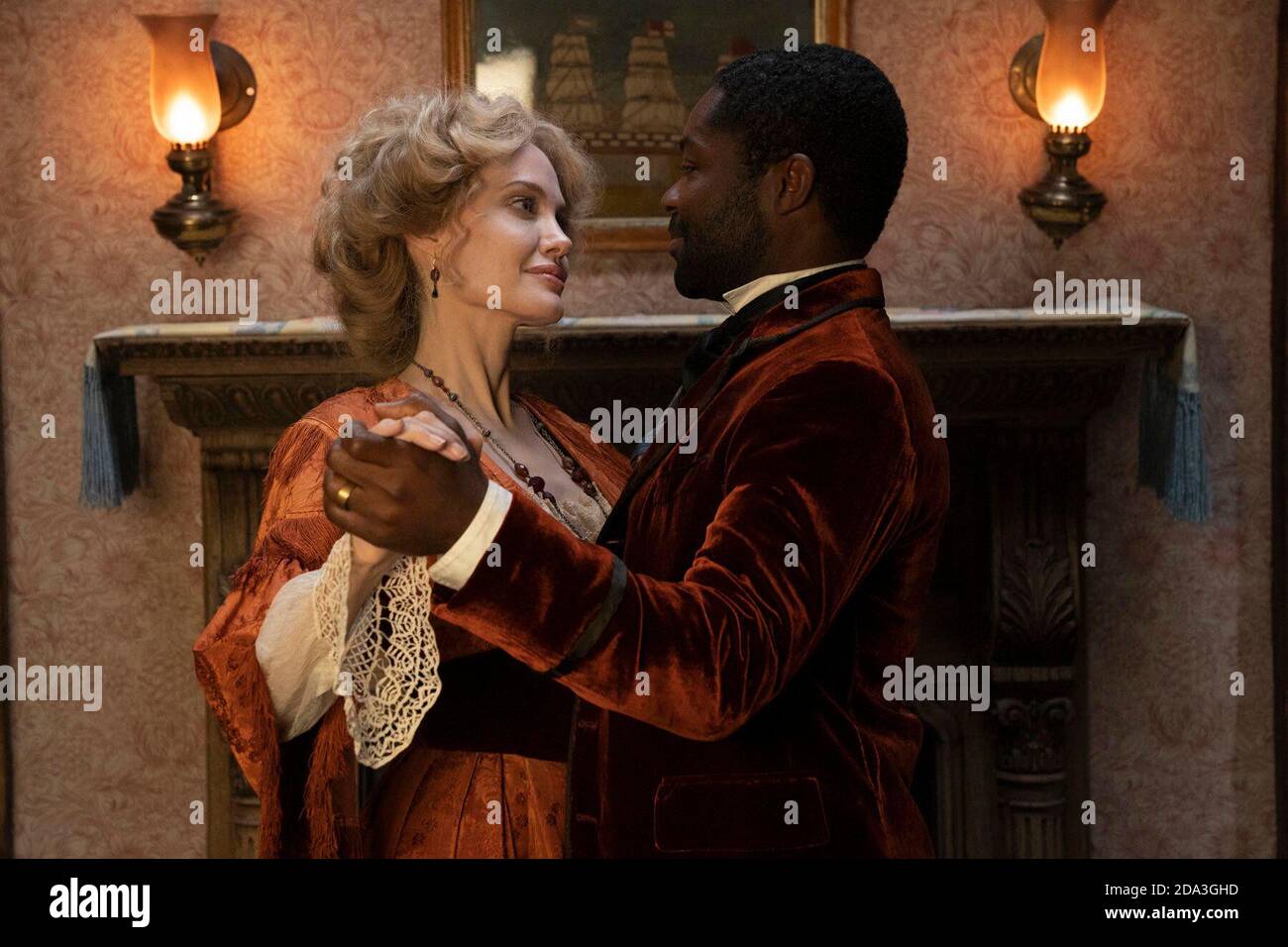 ANGELINA JOLIE and DAVID OYELOWO in COME AWAY (2020), directed by