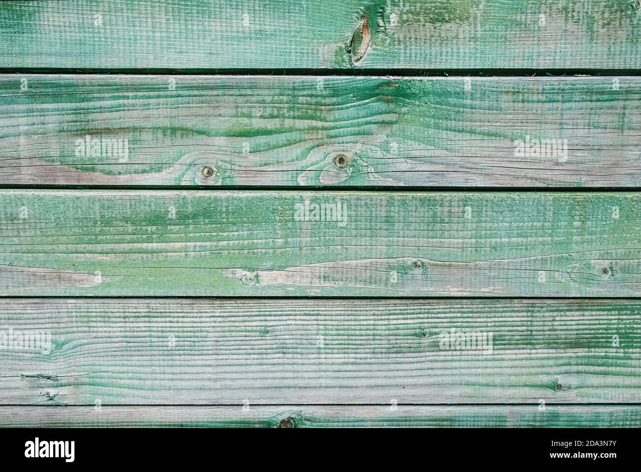 Shabby mint colored wooden background Stock Photo
