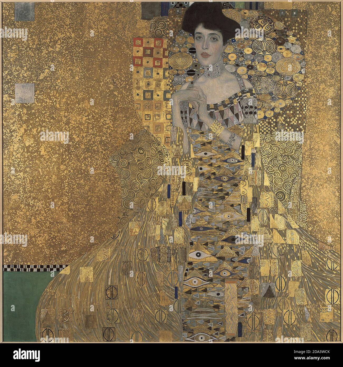 Art by Gustav Klimt, Portrait of Adele Bloch-Bauer I Stock Photo