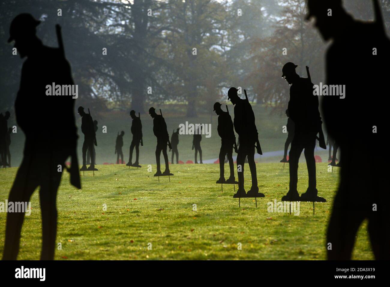 Standing with Giants Art installation at Blenheim Palace Stock Photo