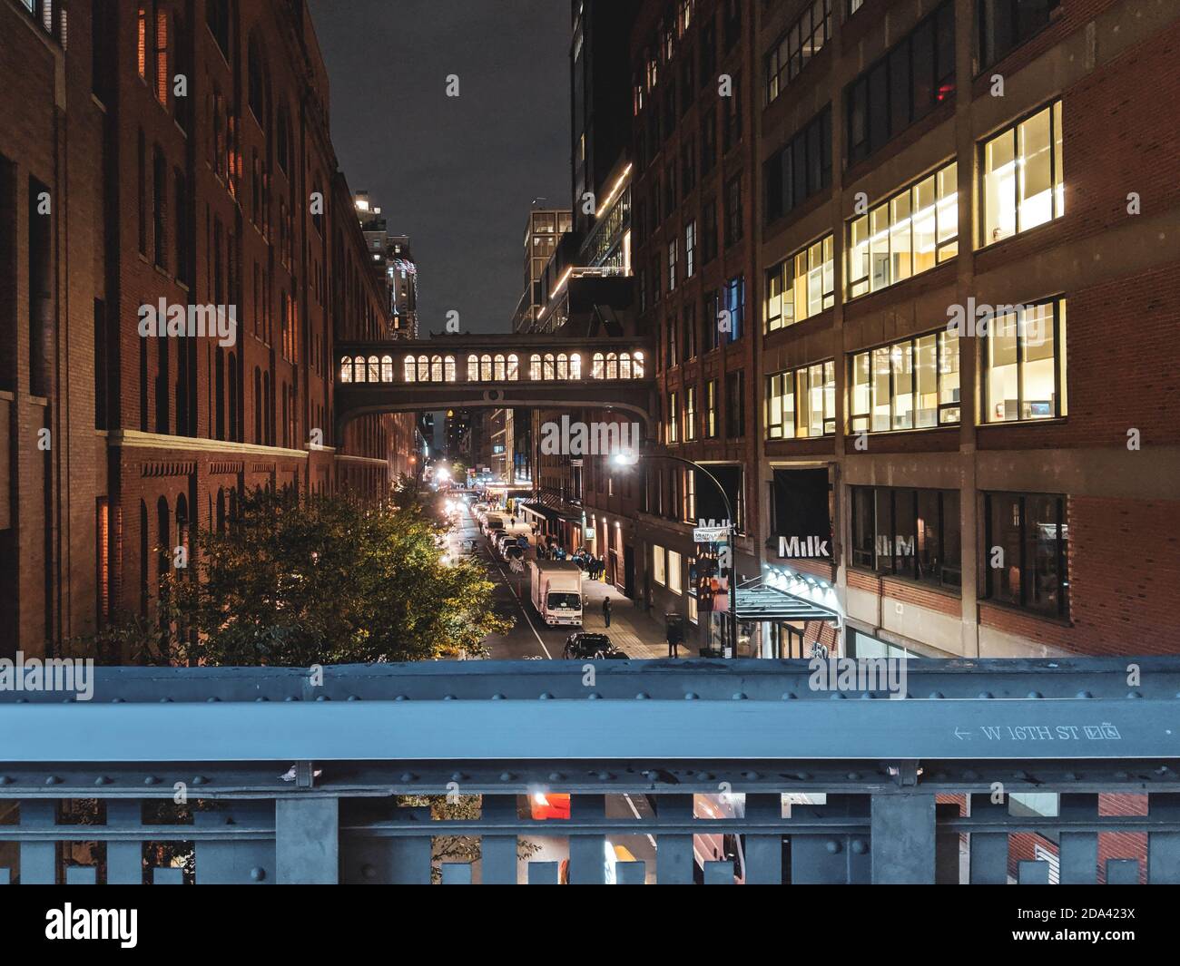 New York City/USA October 11 2019 A view on a street from The High