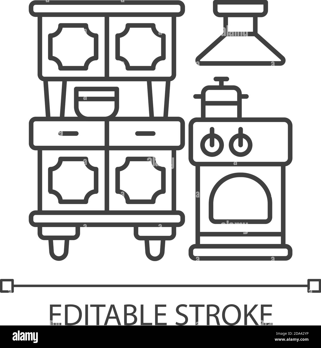 Kitchen appliances linear icon Stock Vector Image & Art - Alamy