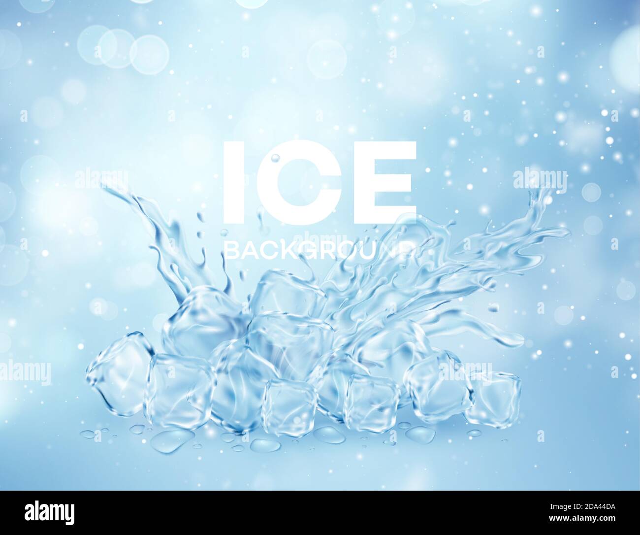 Drop falling water splash in Stock