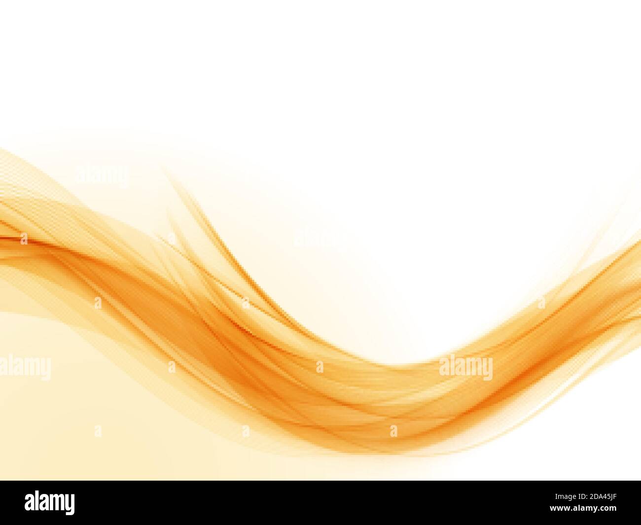 Abstract orange wave Wave flow background Vector Stock Vector Image