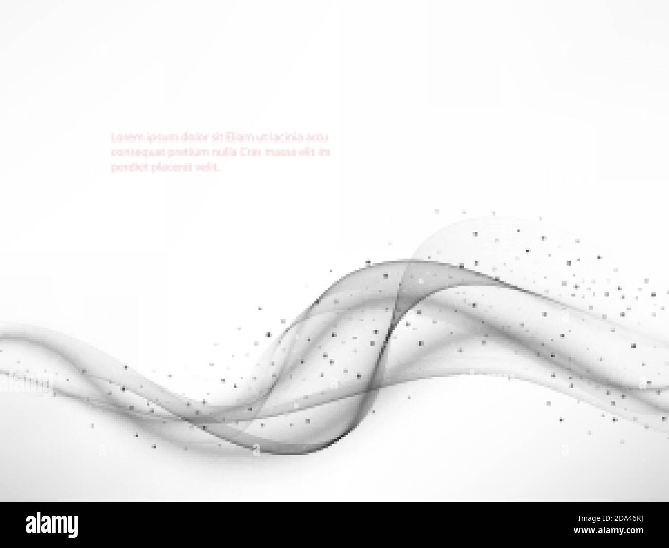 Abstract gray color wave design element. Grey wave. Gray smoke wave. Transparent gray wave element Stock Vector