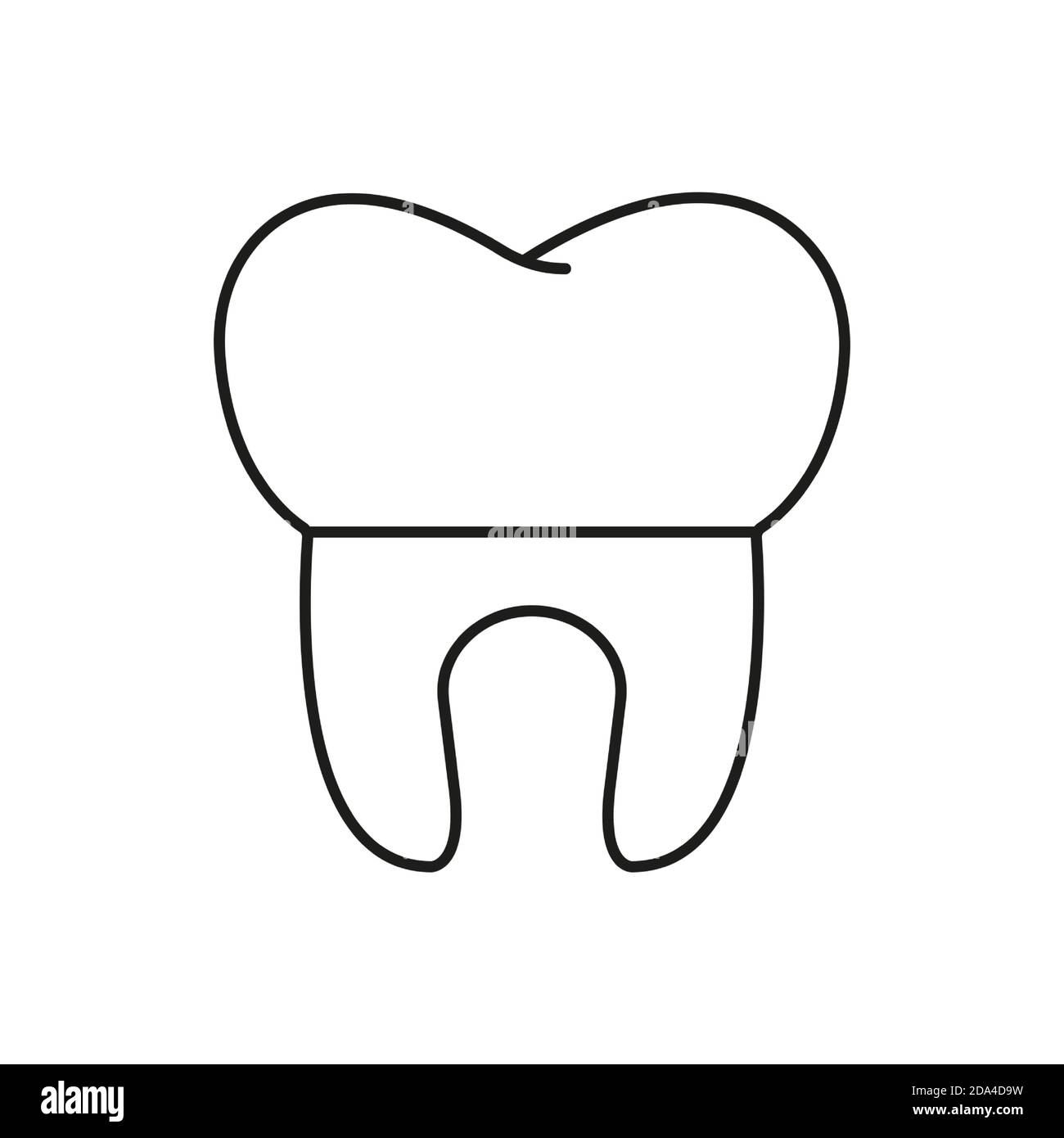 tooth crown icon element of dentistry icon for mobile concept and web apps. Thin line tooth crown icon can be used for web and mobile. Premium icon on Stock Vector