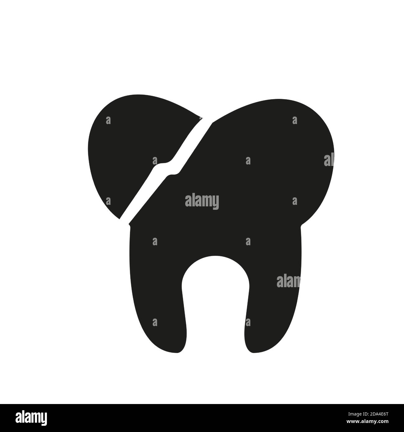 broken tooth icon element of dentistry icon for mobile concept and web ...