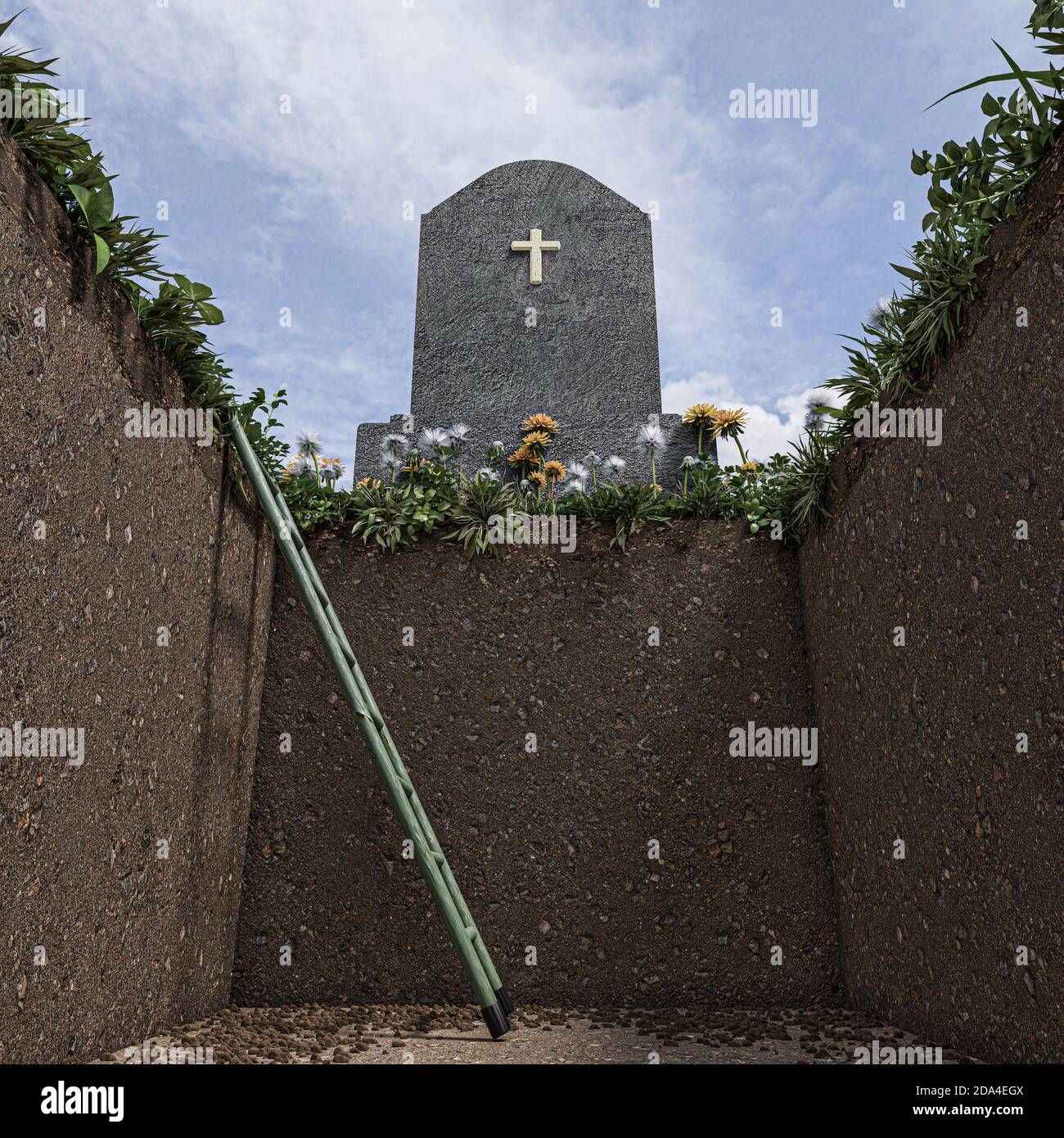 Empty grave hole in ground hires stock photography and images Alamy