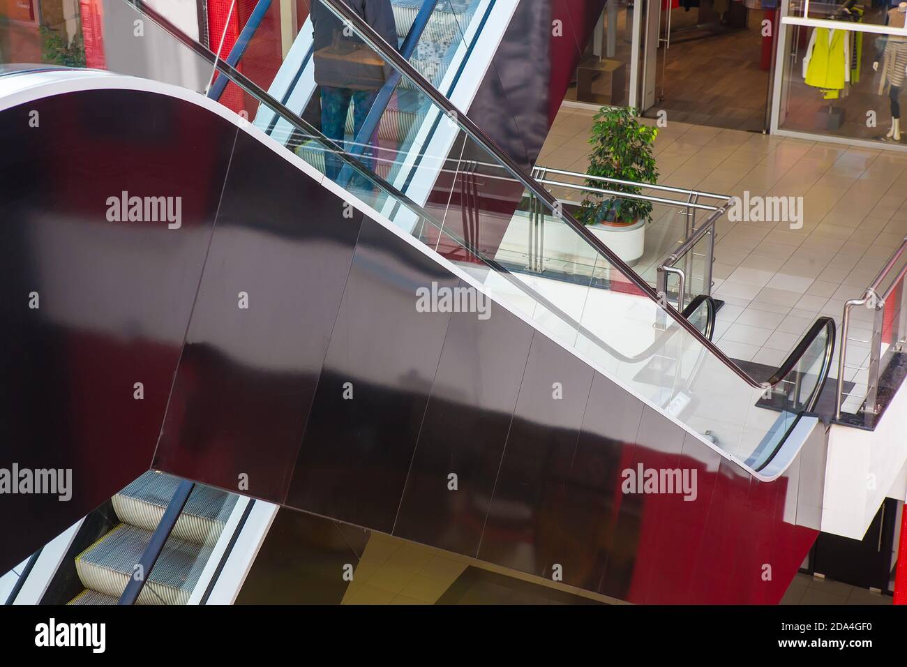 interior of a modern multi-storey shopping center Stock Photo - Alamy