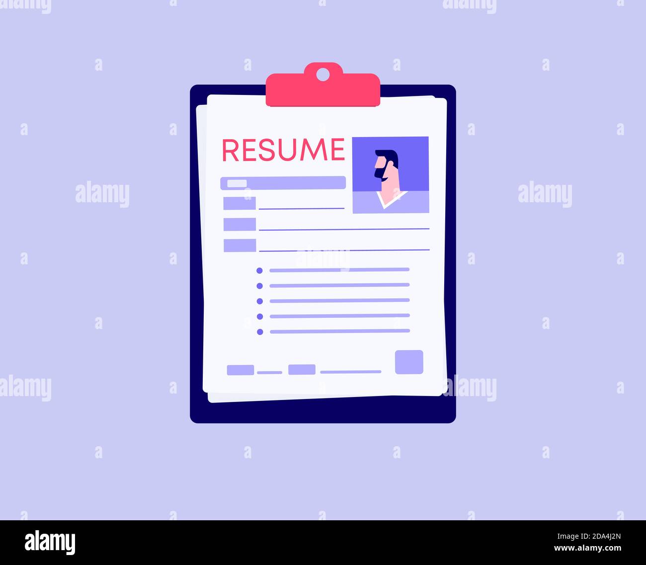 Resume professional profile. Modern corporate characteristic for ...