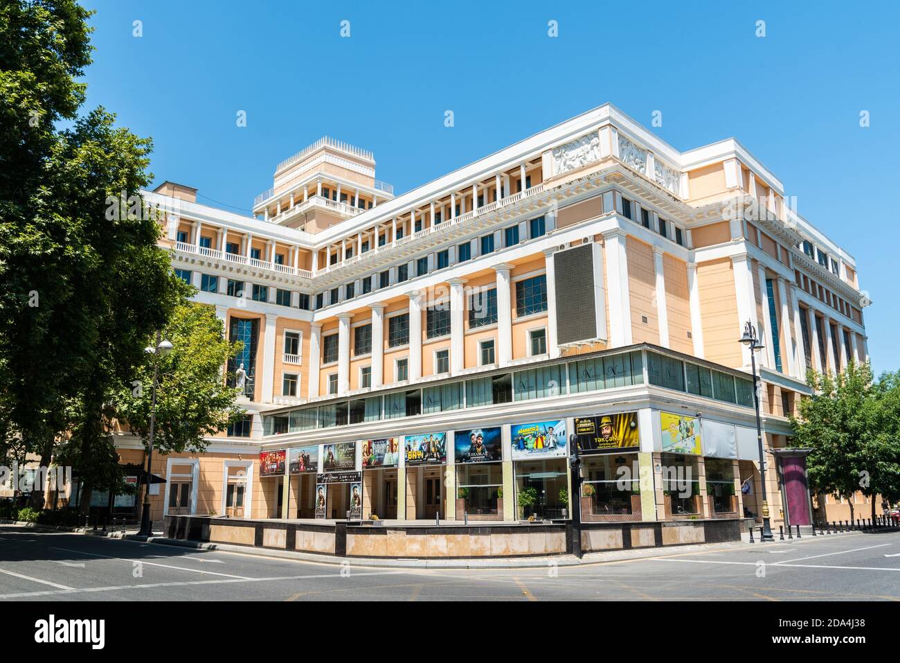 Baku, Azerbaijan – July 5, 2020. Nizami Cinema in Baku. Designed by