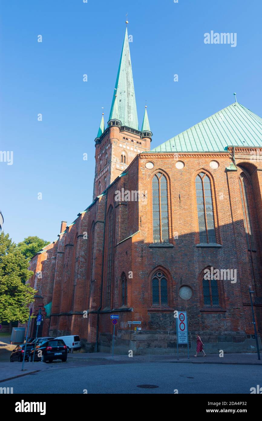 Lübeck: Lübeck Cathedral, Ostsee (Baltic Sea), Schleswig-Holstein, Germany Stock Photo
