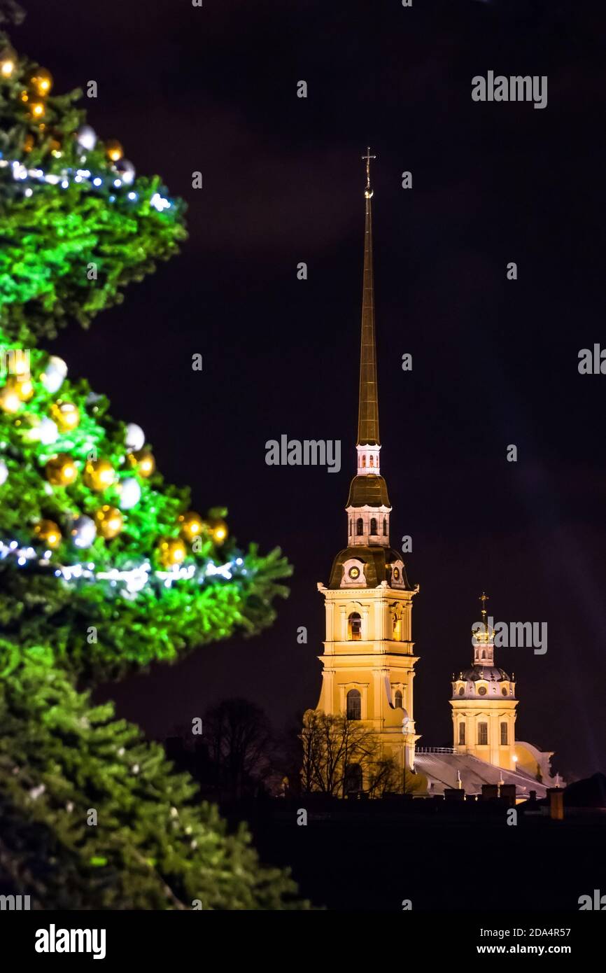 Russia st petersburg christmas tree hires stock photography and images