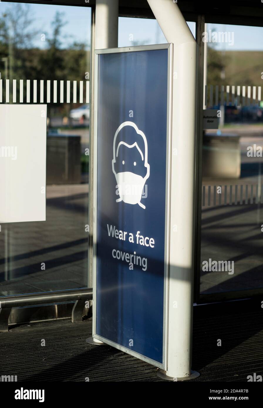 Covid 19 signs on stations in Kent, UK Stock Photo Alamy